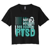 PTSD Awareness Not All Wounds Are Visible Crop Top