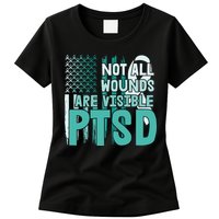 PTSD Awareness Not All Wounds Are Visible Womens T-Shirt