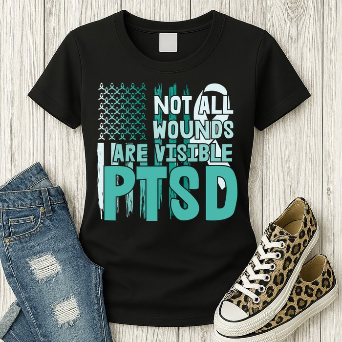 PTSD Awareness Not All Wounds Are Visible Womens T-Shirt