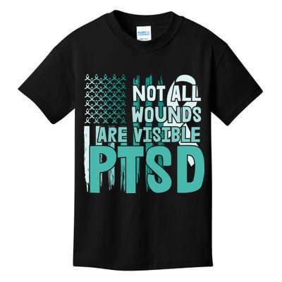 PTSD Awareness Not All Wounds Are Visible Kids T-Shirt