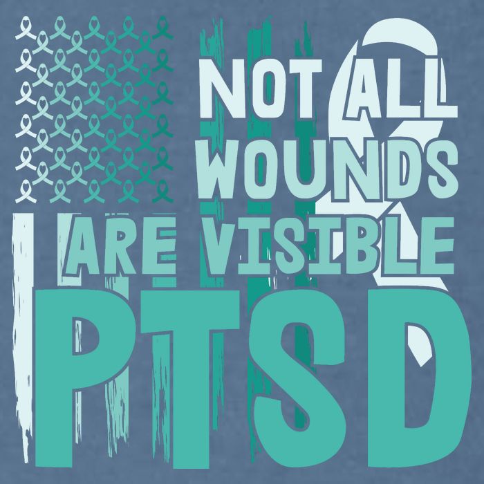 PTSD Awareness Not All Wounds Are Visible Garment-Dyed Sweatshirt