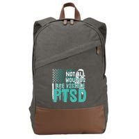 PTSD Awareness Not All Wounds Are Visible Cotton Canvas Backpack
