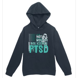 PTSD Awareness Not All Wounds Are Visible Urban Pullover Hoodie