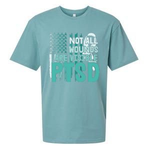 PTSD Awareness Not All Wounds Are Visible Sueded Cloud Jersey T-Shirt