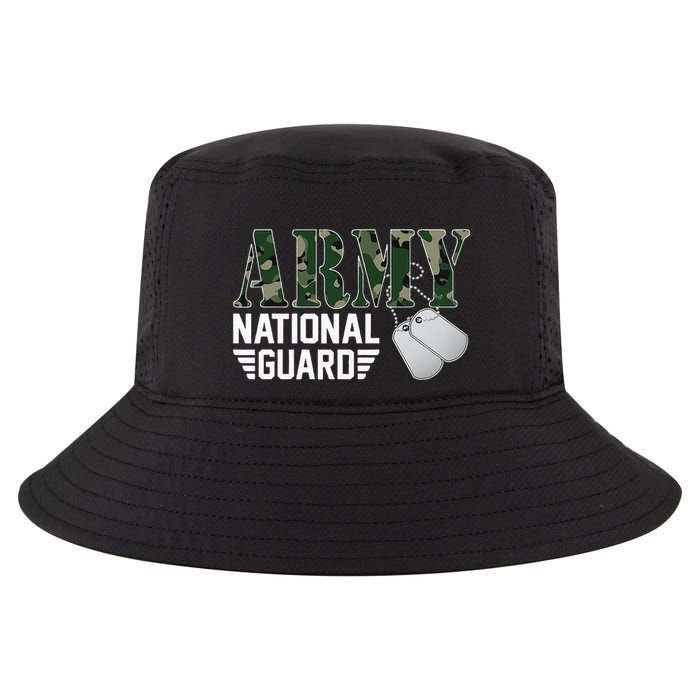 Proud Army National Guard Military Family Veteran Army Cool Comfort Performance Bucket Hat