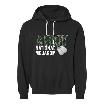 Proud Army National Guard Military Family Veteran Army Garment-Dyed Fleece Hoodie