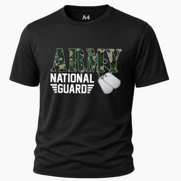 Proud Army National Guard Military Family Veteran Army Cooling Performance Crew T-Shirt