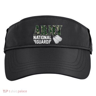 Proud Army National Guard Military Family Veteran Army Adult Drive Performance Visor