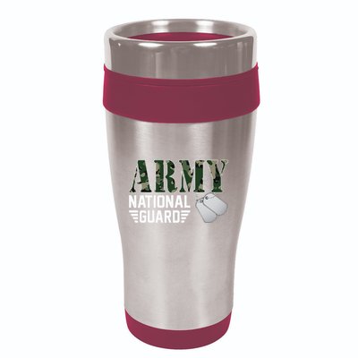 Proud Army National Guard Military Family Veteran Army 16oz Travel Tumbler