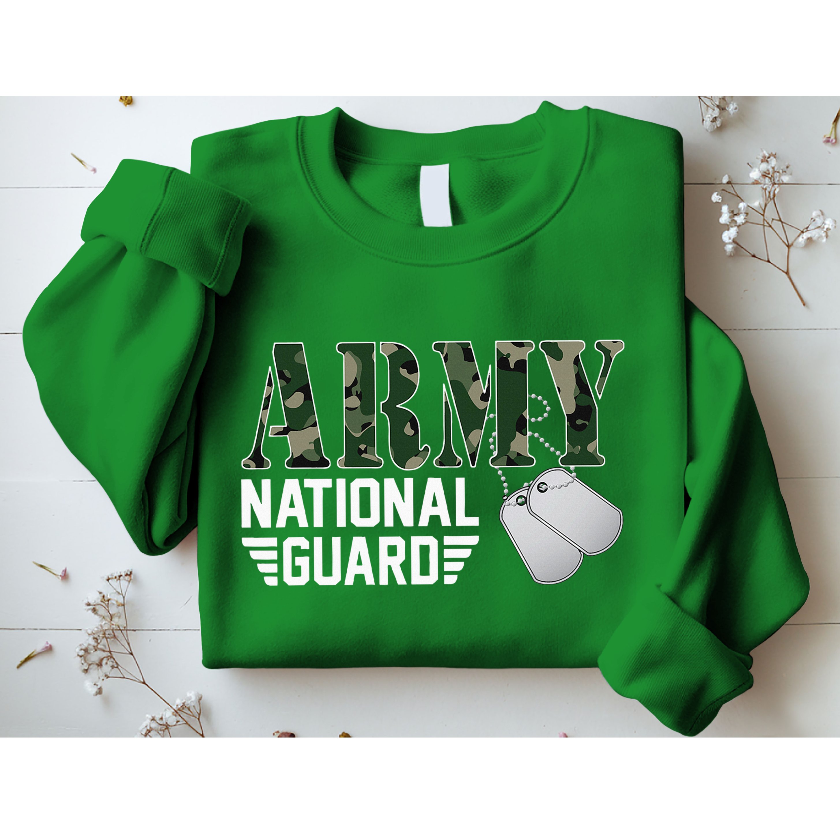 Proud Army National Guard Military Family Veteran Army Sweatshirt