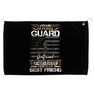 Proud Army National Guard Friend Flag Great Gift U S Military Gift Grommeted Golf Towel