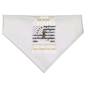 Proud Army National Guard Friend Flag Great Gift U S Military Gift USA-Made Doggie Bandana