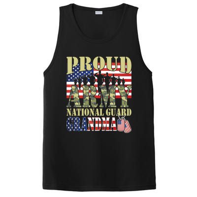 Proud Army National Guard Grandma Army Grandma Gift Usa Flag Gift PosiCharge Competitor Tank