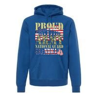 Proud Army National Guard Grandma Army Grandma Gift Usa Flag Gift Premium Hoodie