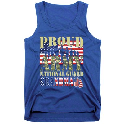 Proud Army National Guard Grandma Army Grandma Gift Usa Flag Gift Tank Top