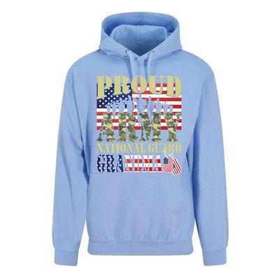 Proud Army National Guard Grandma Army Grandma Gift Usa Flag Gift Unisex Surf Hoodie