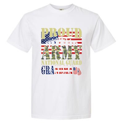 Proud Army National Guard Grandma Army Grandma Gift Usa Flag Gift Garment-Dyed Heavyweight T-Shirt