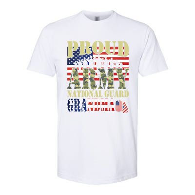 Proud Army National Guard Grandma Army Grandma Gift Usa Flag Gift Softstyle CVC T-Shirt