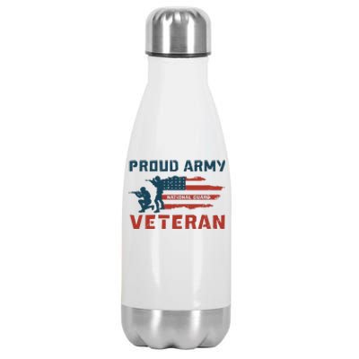 Proud Army National Guard US Army Veteran Day Stainless Steel Insulated Water Bottle