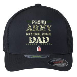 Proud Army National Guard Dad USA Military Veteran Flexfit Unipanel Trucker Cap