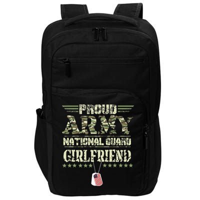 Proud Army National Guard Girlfriend USA Military Veteran Impact Tech Backpack