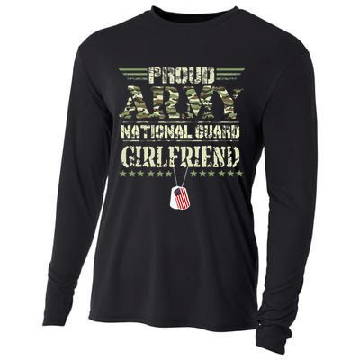 Proud Army National Guard Girlfriend USA Military Veteran Cooling Performance Long Sleeve Crew