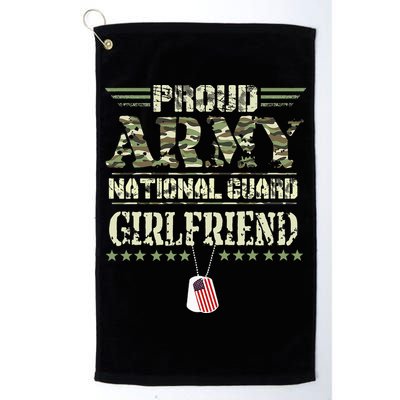 Proud Army National Guard Girlfriend USA Military Veteran Golf Towel