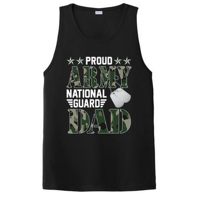 Proud Army National Guard Dad Military Family Veteran Cute Gift PosiCharge Competitor Tank