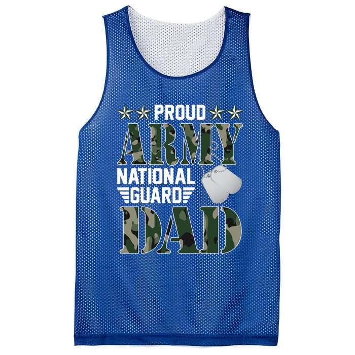 Proud Army National Guard Dad Military Family Veteran Cute Gift Mesh Reversible Basketball Jersey Tank