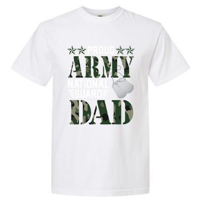 Proud Army National Guard Dad Military Family Veteran Cute Gift Garment-Dyed Heavyweight T-Shirt