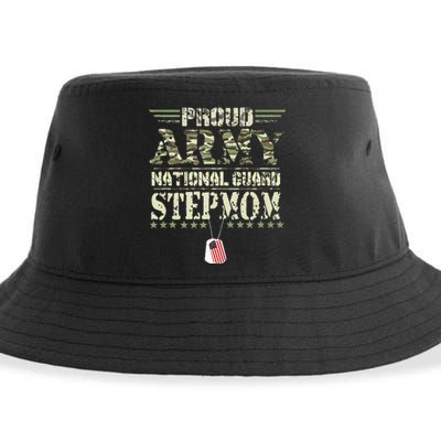 Proud Army National Guard Stepmom US Military Veteran Sustainable Bucket Hat