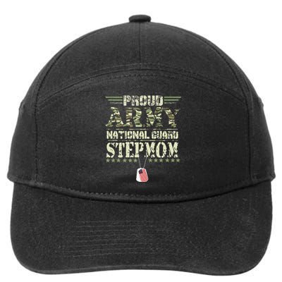 Proud Army National Guard Stepmom US Military Veteran 7-Panel Snapback Hat