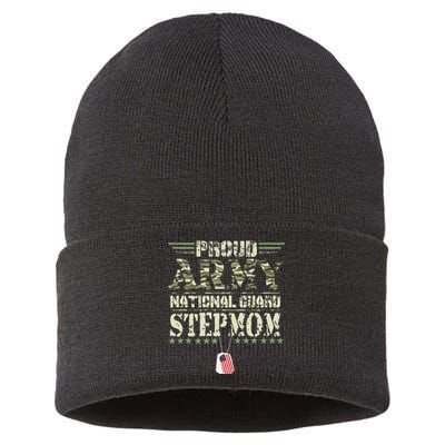 Proud Army National Guard Stepmom US Military Veteran Sustainable Knit Beanie