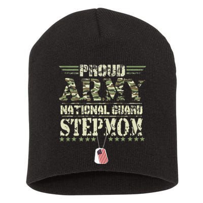 Proud Army National Guard Stepmom US Military Veteran Short Acrylic Beanie