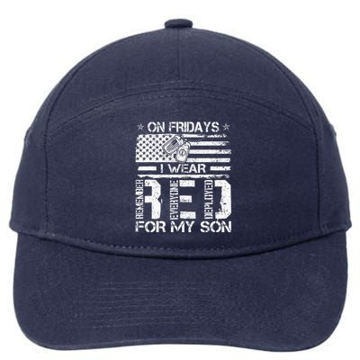 Proud Army National Guard Mom On Fridays I We Wear Red 7-Panel Snapback Hat