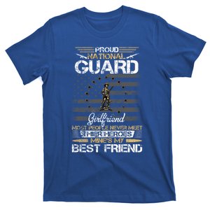 Proud Army National Guard Friend Flag Gift U S Military Gift T-Shirt