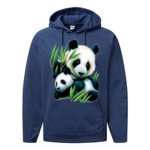 Panda and Cub Performance Fleece Hoodie