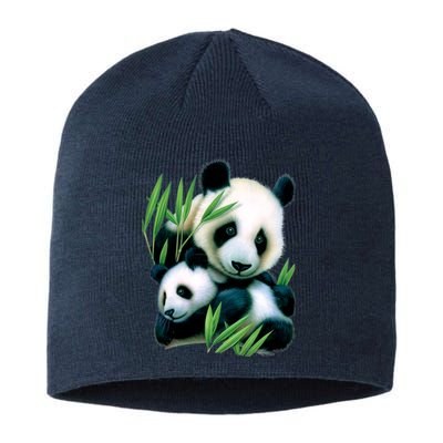 Panda and Cub Sustainable Beanie