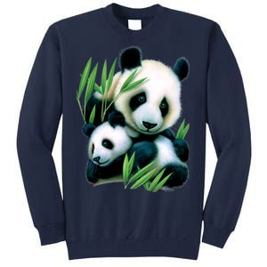 Panda and Cub Tall Sweatshirt