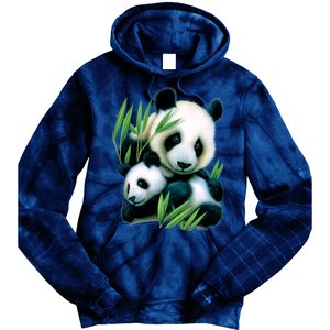 Panda and Cub Tie Dye Hoodie