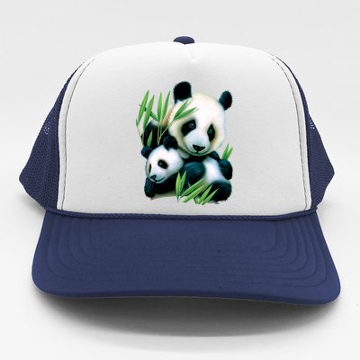 Panda and Cub Trucker Hat