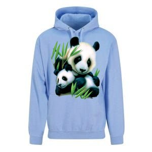 Panda and Cub Unisex Surf Hoodie