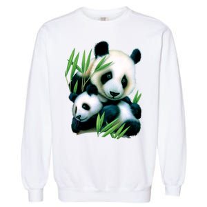 Panda and Cub Garment-Dyed Sweatshirt