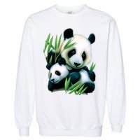 Panda and Cub Garment-Dyed Sweatshirt