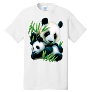 Panda and Cub Tall T-Shirt