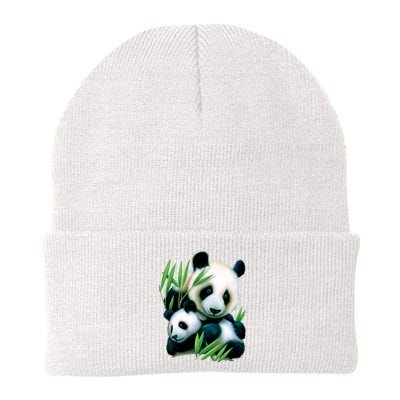 Panda and Cub Knit Cap Winter Beanie