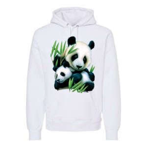 Panda and Cub Premium Hoodie