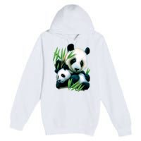 Panda and Cub Premium Pullover Hoodie