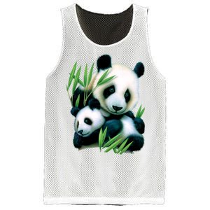 Panda and Cub Mesh Reversible Basketball Jersey Tank