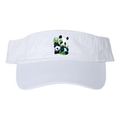 Panda and Cub Valucap Bio-Washed Visor